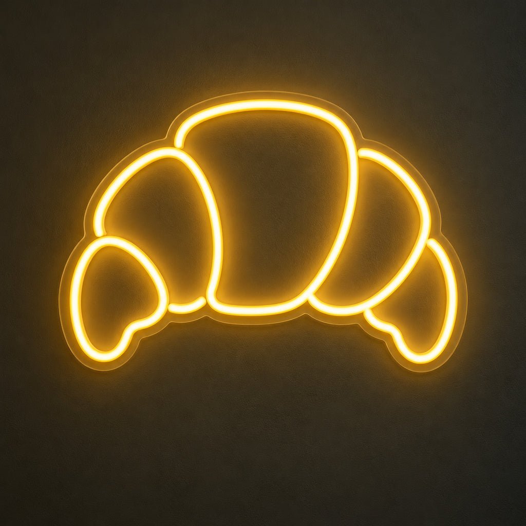 Croissant Outline LED Neon Sign - Shineneon