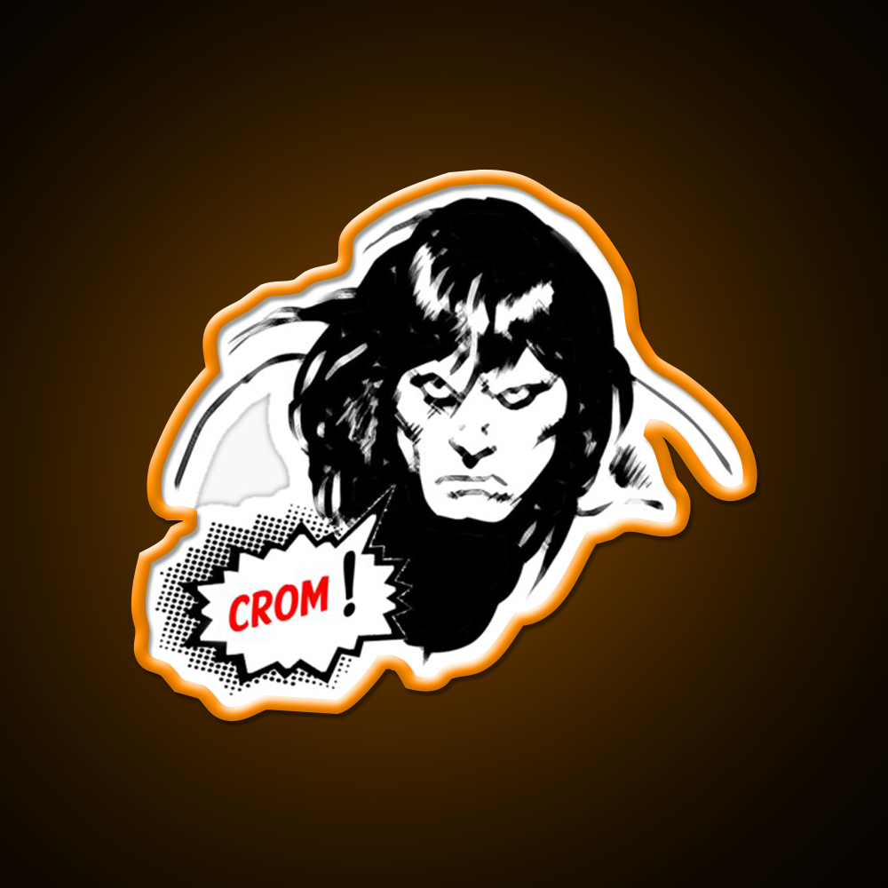 Crom The Unkind God Of Barbarians Has Returned Gym Fitness Led Neon Sign Rgb Color - LED neon sign view 6