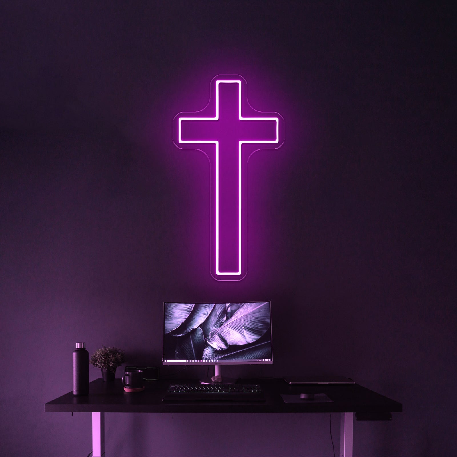 Cross light Led Neon Sign Holly Cross Neon Sign For Wall Decor | Shineneon