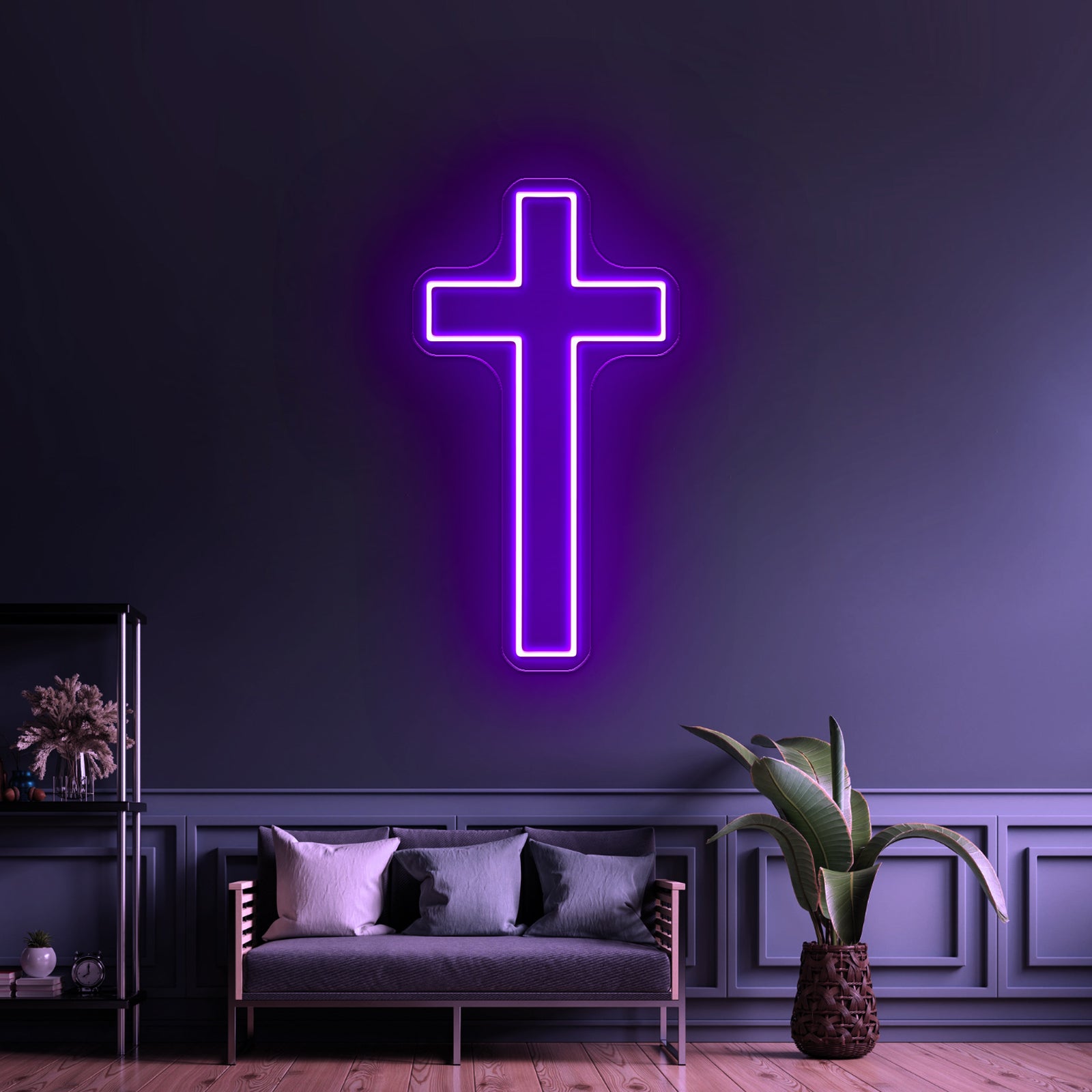 Cross light Led Neon Sign Holly Cross Neon Sign For Wall Decor | Shineneon