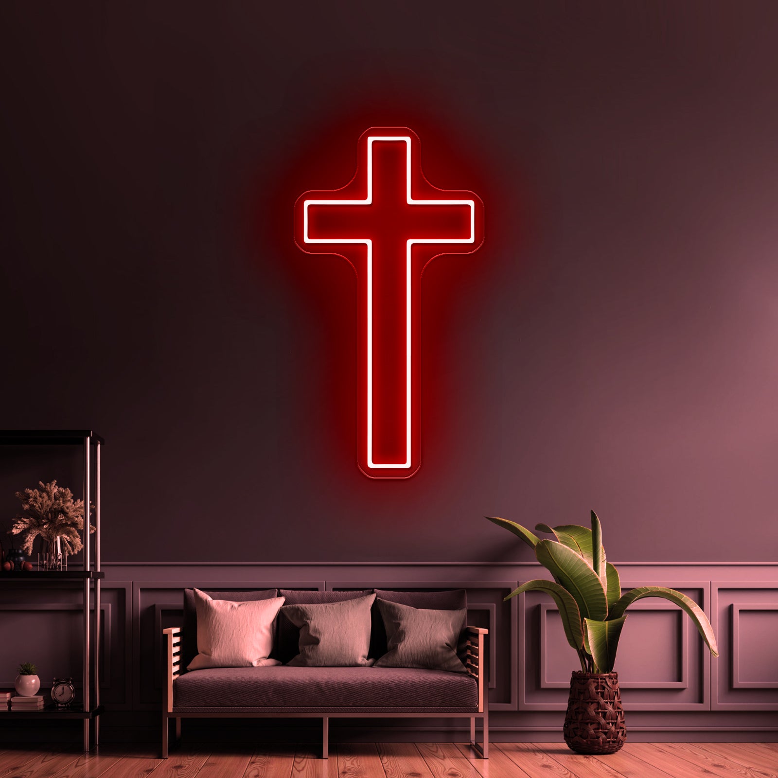 Cross light Led Neon Sign Holly Cross Neon Sign For Wall Decor | Shineneon
