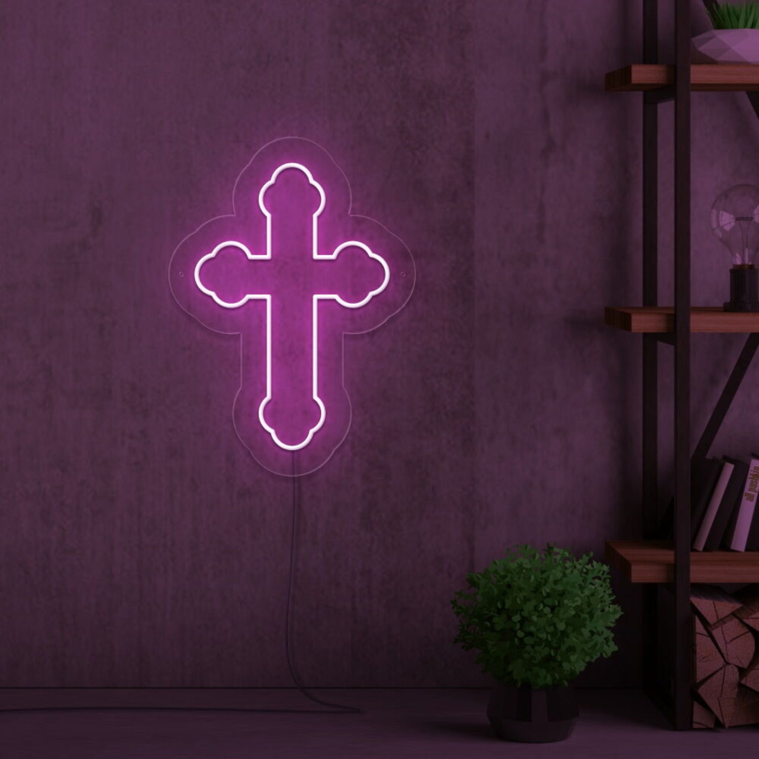 Cross Neon Sign For Religious And Spiritual Spaces | Shineneon