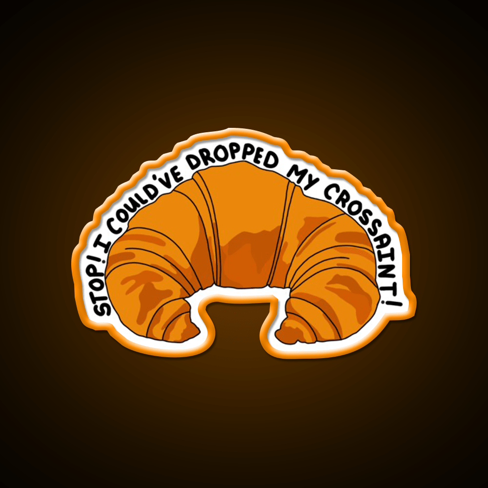 Crossaint Meme Snack Food Led Neon Sign Rgb Color - Shineneon