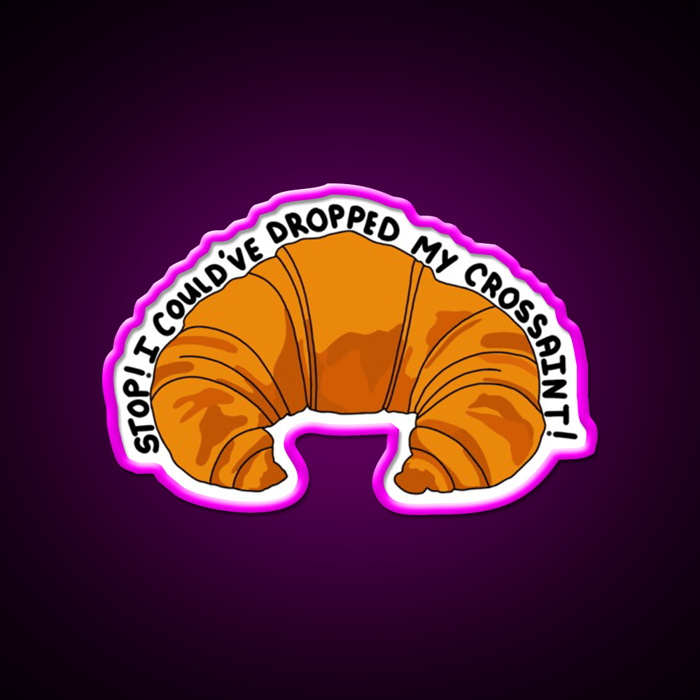 Crossaint Meme Snack Food Led Neon Sign Rgb Color - Shineneon