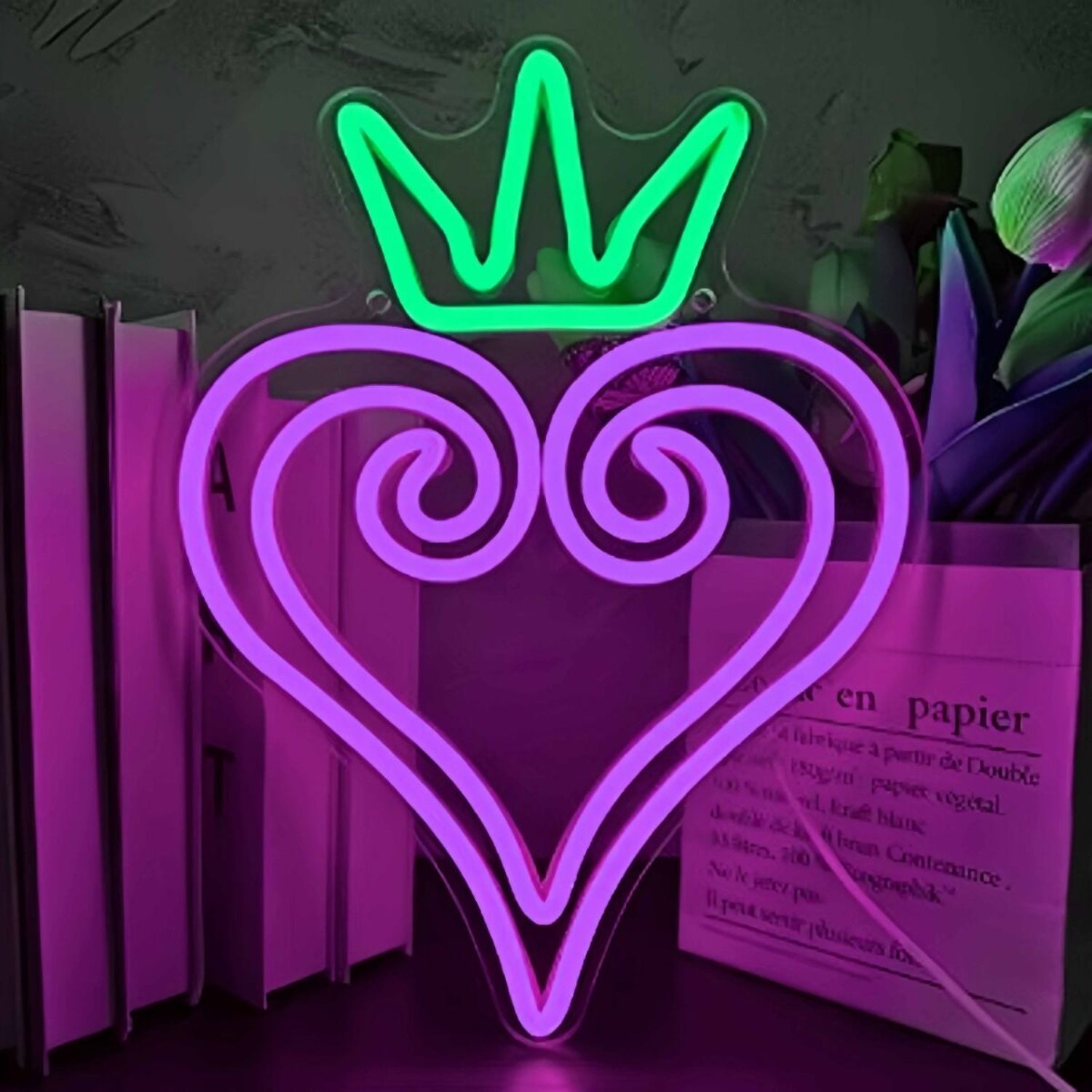 Crown Heart Decorative Neon Sign | Shineneon