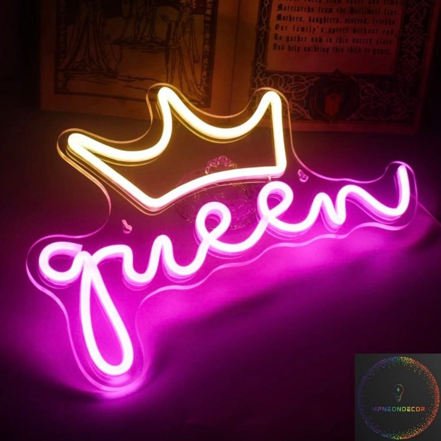 Crown Led Neon Sign With Your Kids Name | Shineneon