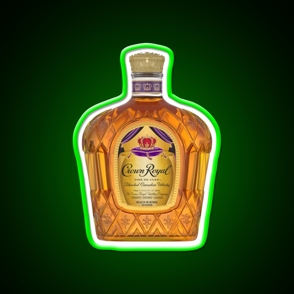 Crown Royal Bottle Beer Bar Decor Led Neon Sign Rgb Color - LED neon sign view 8
