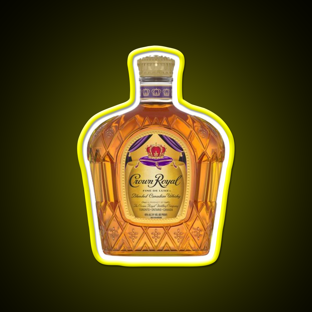 Crown Royal Bottle Beer Bar Decor Led Neon Sign Rgb Color - LED neon sign view 7