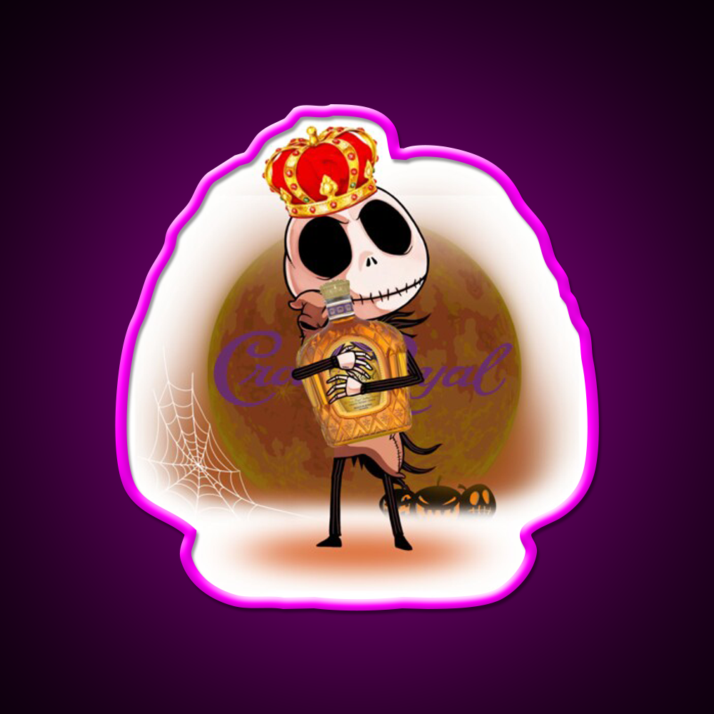 Crown Royal Whiskey Drink Bar Led Neon Sign Wall Art Rgb Color