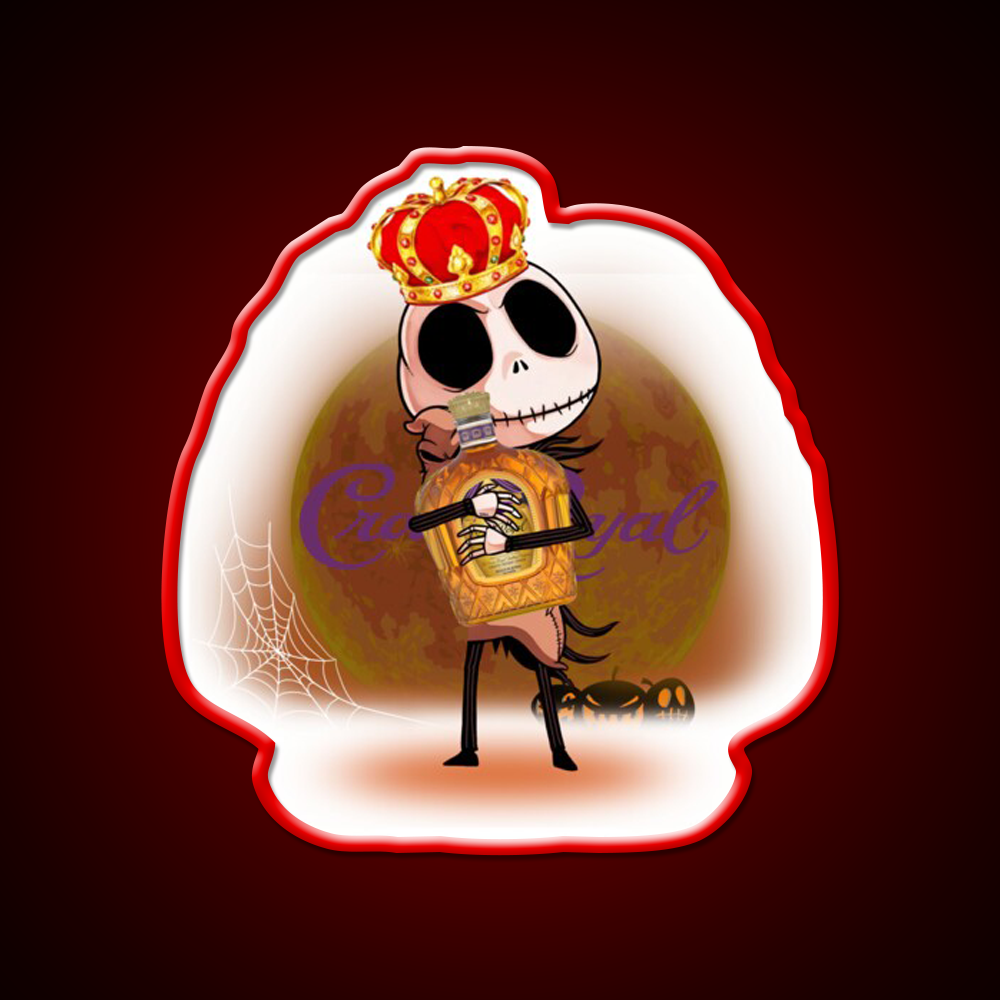 Crown Royal Whiskey Drink Bar Led Neon Sign Wall Art Rgb Color