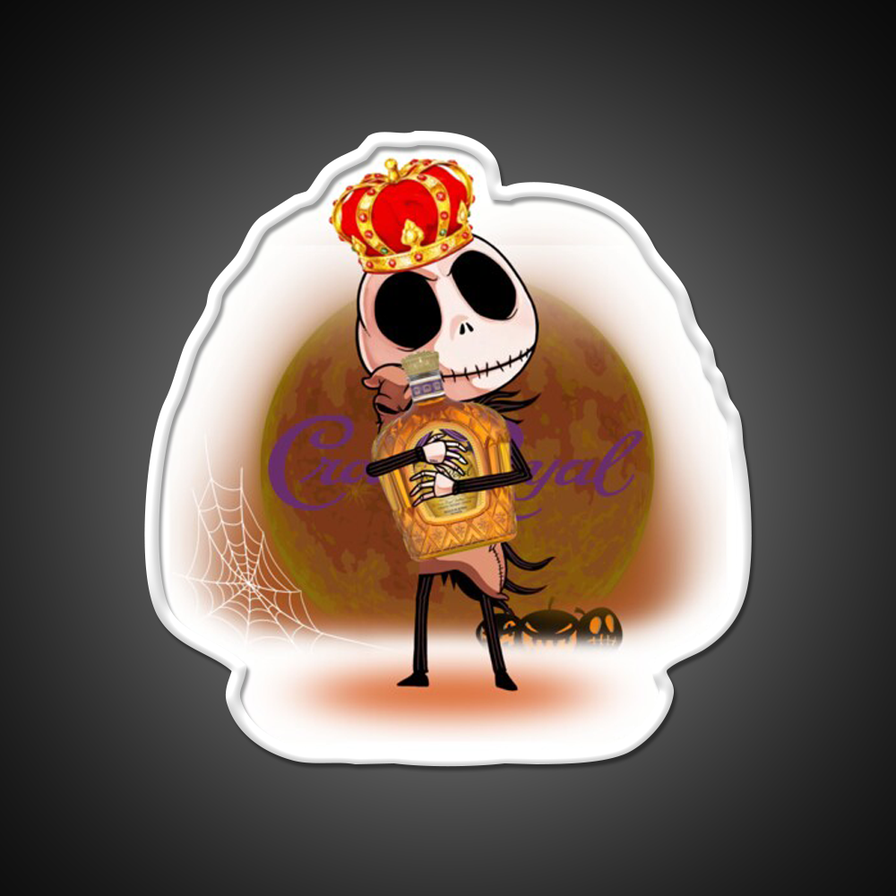 Crown Royal Whiskey Drink Bar Led Neon Sign Wall Art Rgb Color