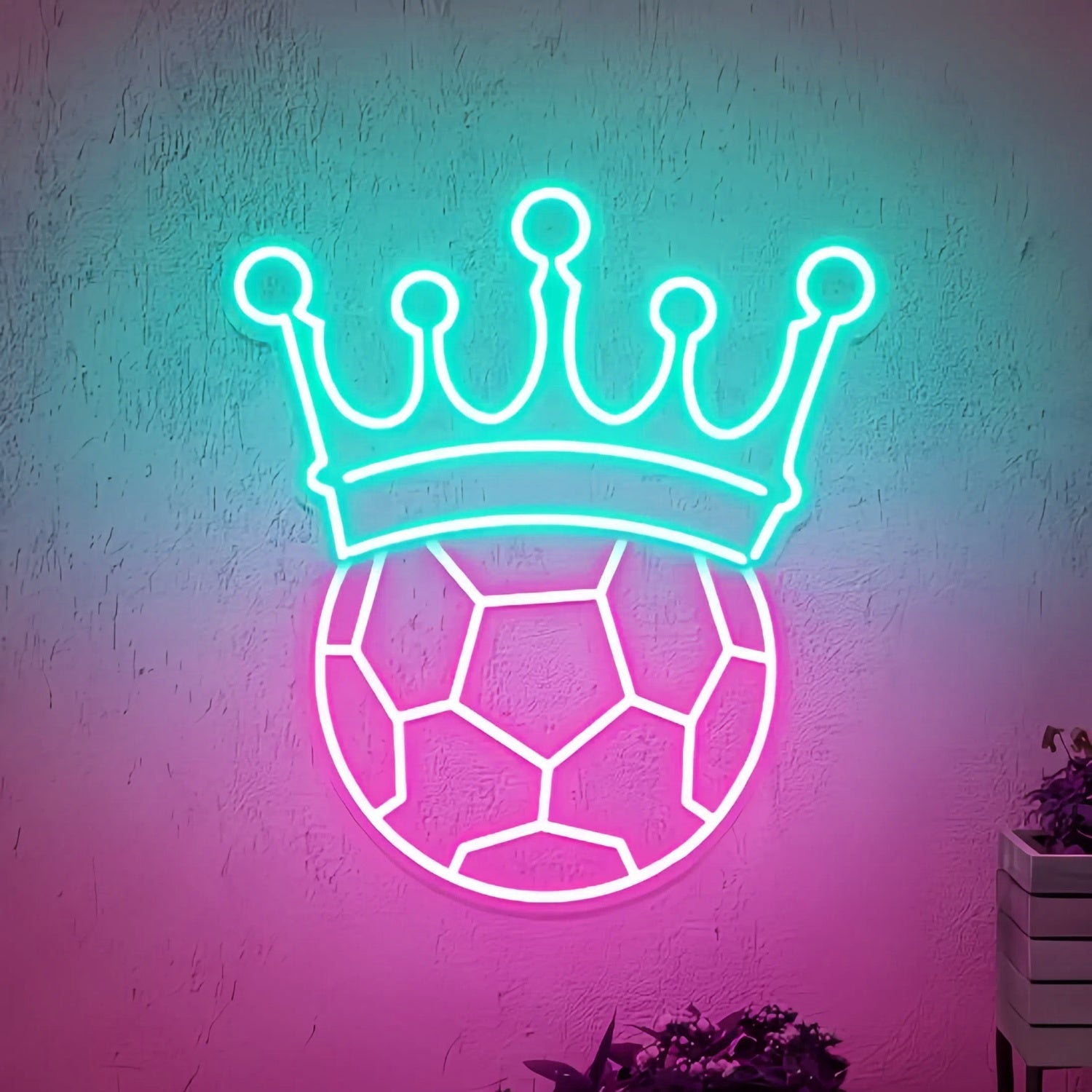 Crown Soccer Neon Light - Shineneon