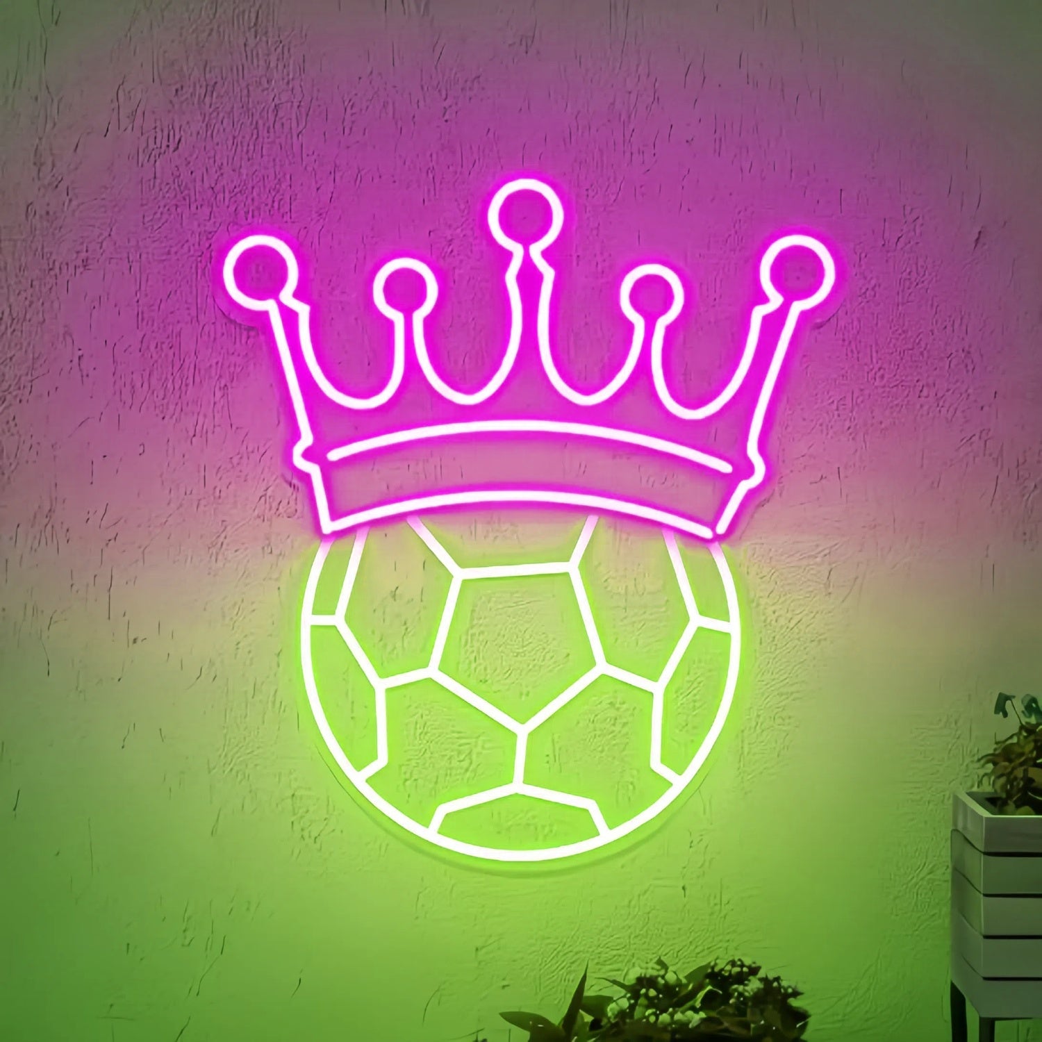 Crown Soccer Neon Light - Shineneon