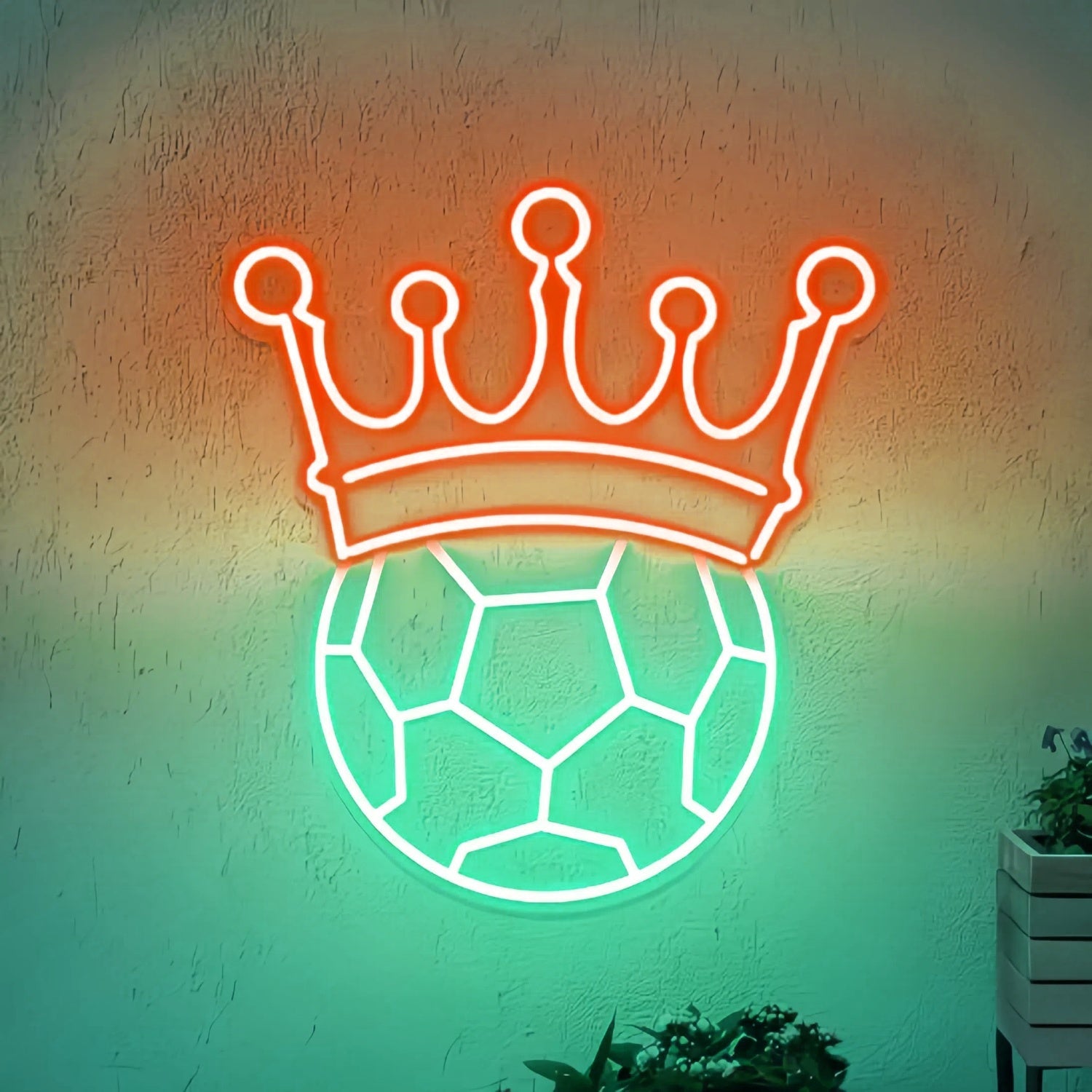 Crown Soccer Neon Light - Shineneon