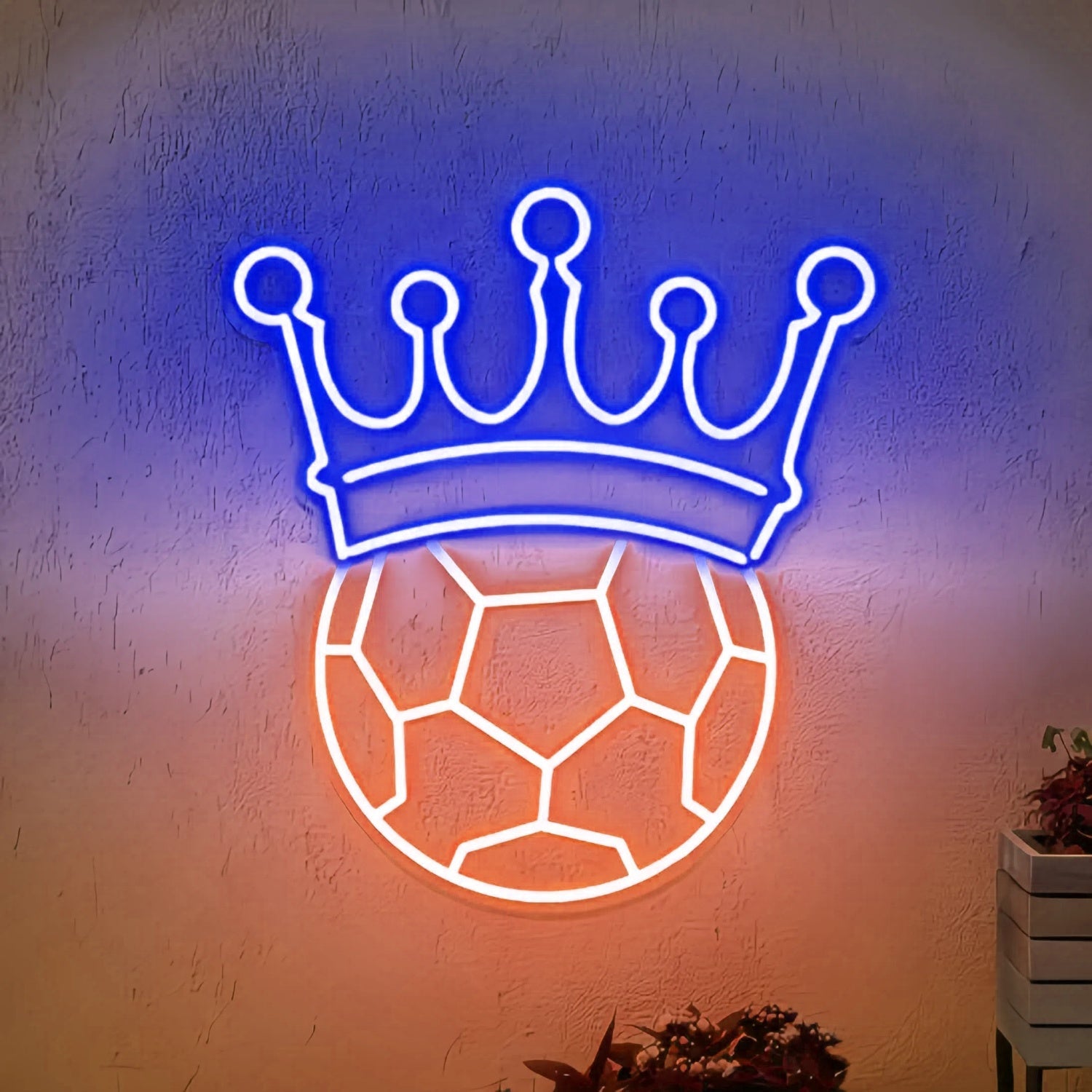 Crown Soccer Neon Light - Shineneon