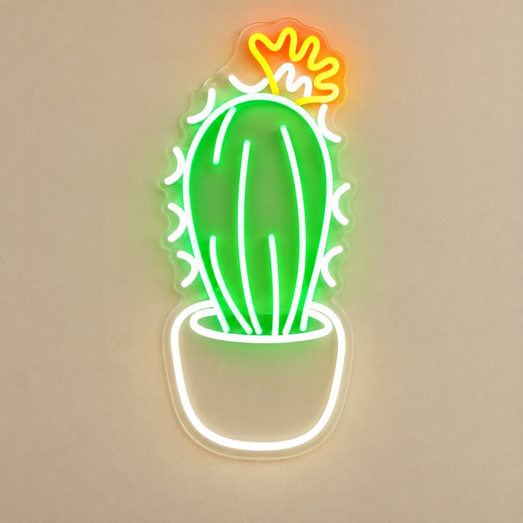 Crowned Cactus LED Neon Sign - Shineneon