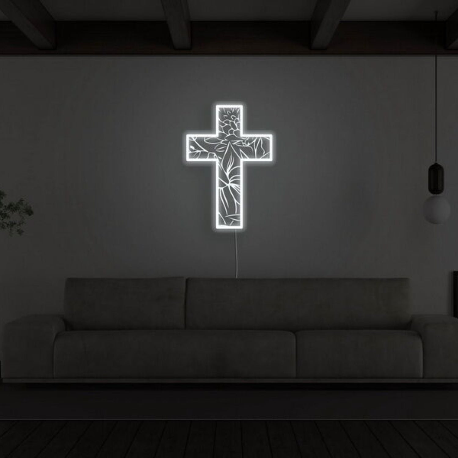 Crucifix Neon Sign For Religious And Spiritual Decor | Shineneon
