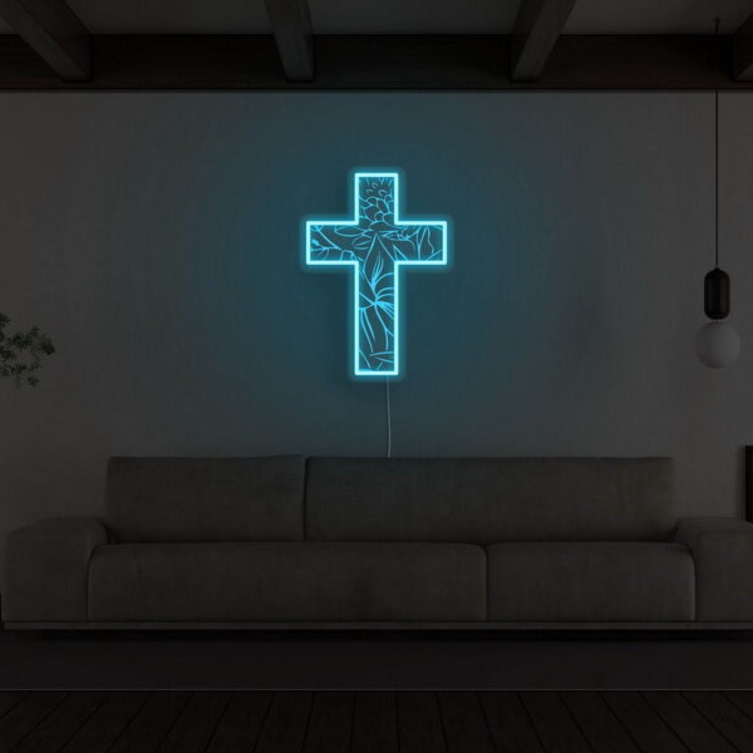 Crucifix Neon Sign For Religious And Spiritual Decor | Shineneon