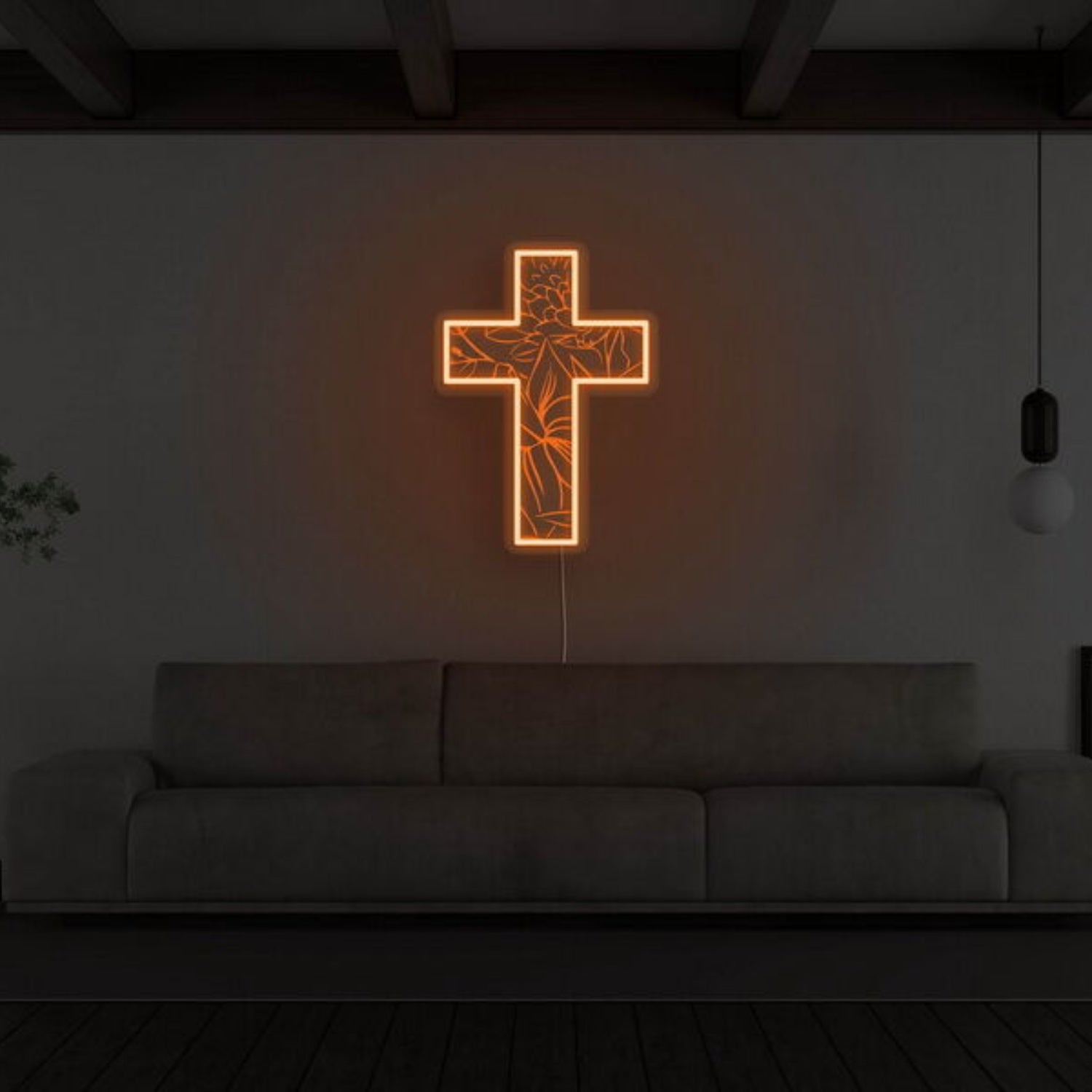 Crucifix Neon Sign For Religious And Spiritual Decor | Shineneon