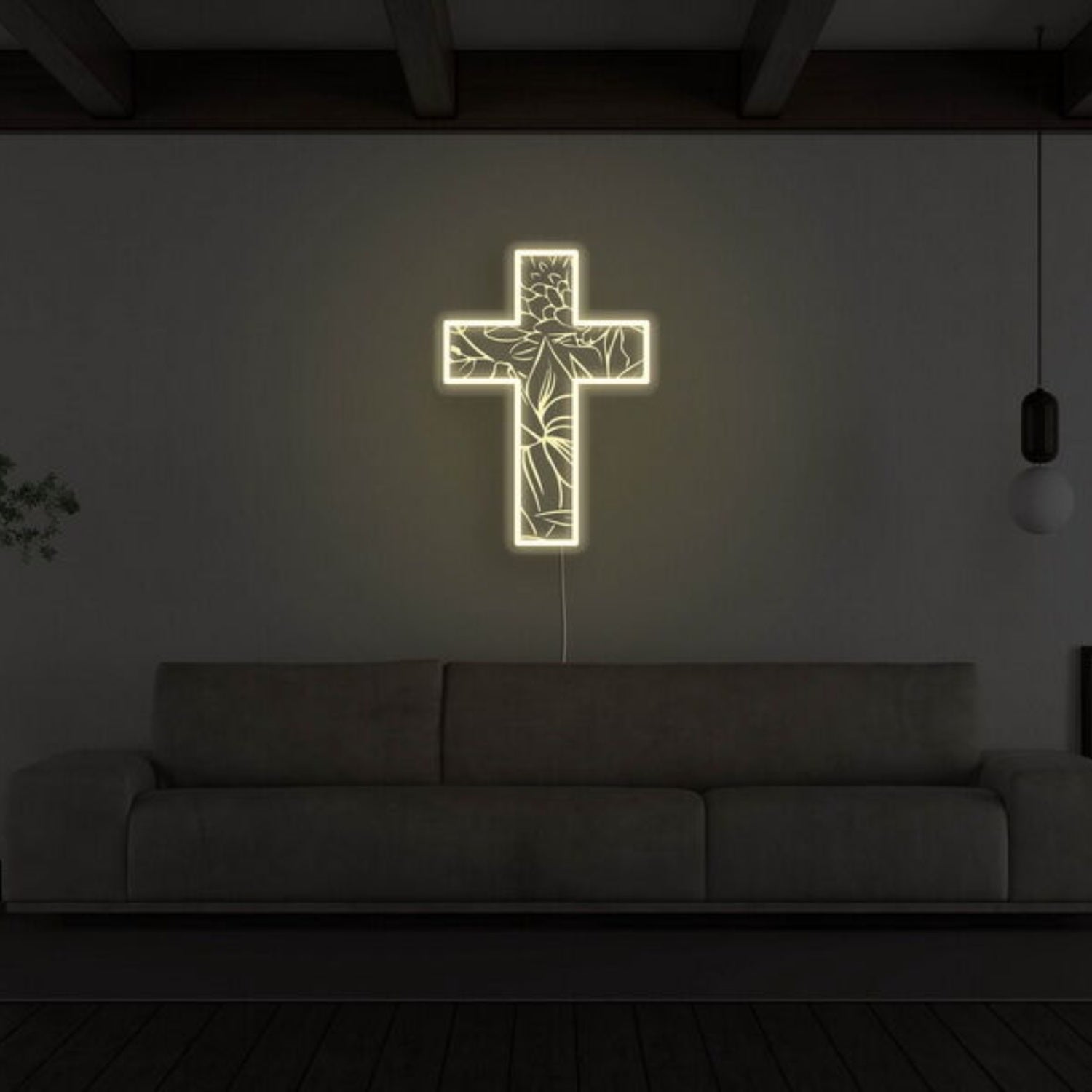 Crucifix Neon Sign For Religious And Spiritual Decor | Shineneon