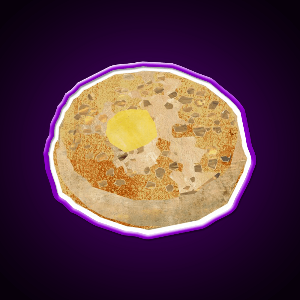 Crumpet Snack Food Led Neon Sign Rgb Color - Shineneon