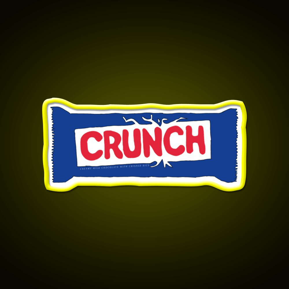 Crunch Bar Snack Food Led Neon Sign Rgb Color - Shineneon