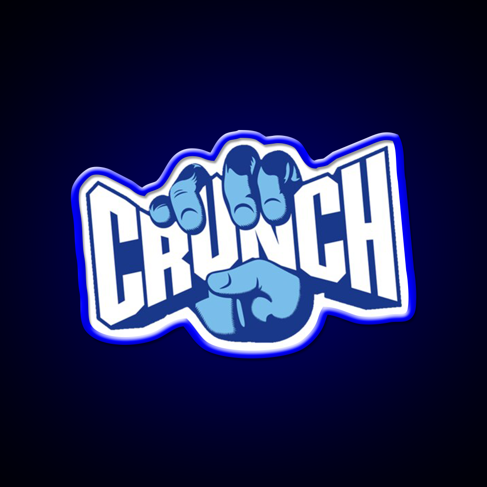 Crunch Fast Food Led Neon Sign For Burger Place Rgb Color