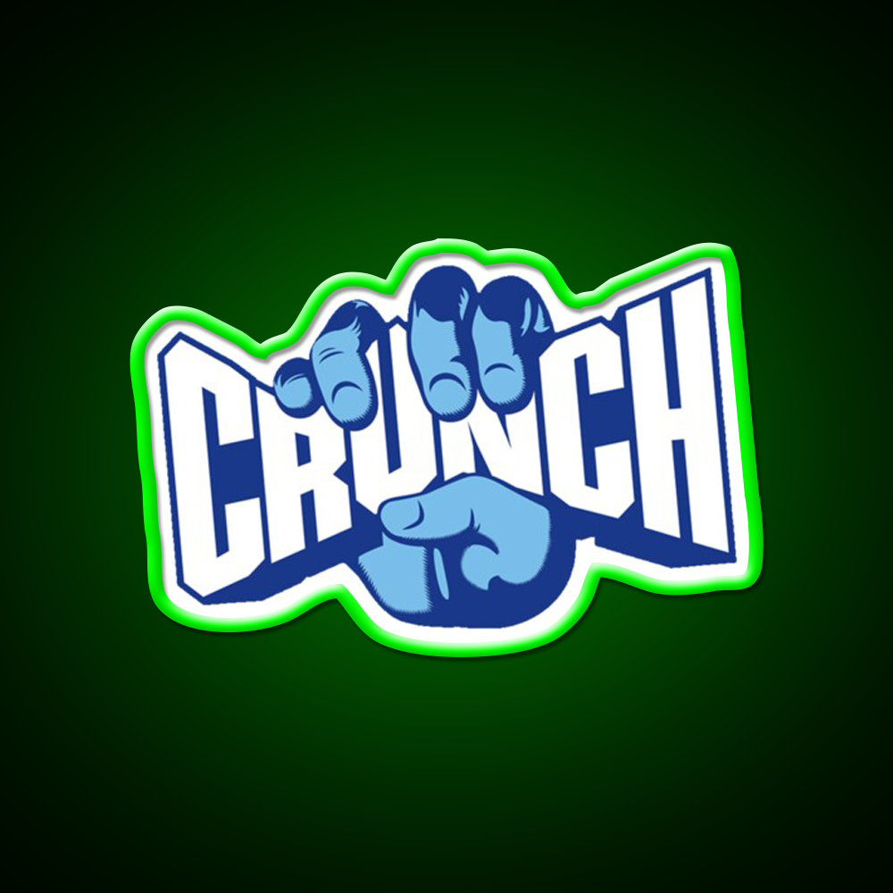 Crunch Fast Food Led Neon Sign For Burger Place Rgb Color