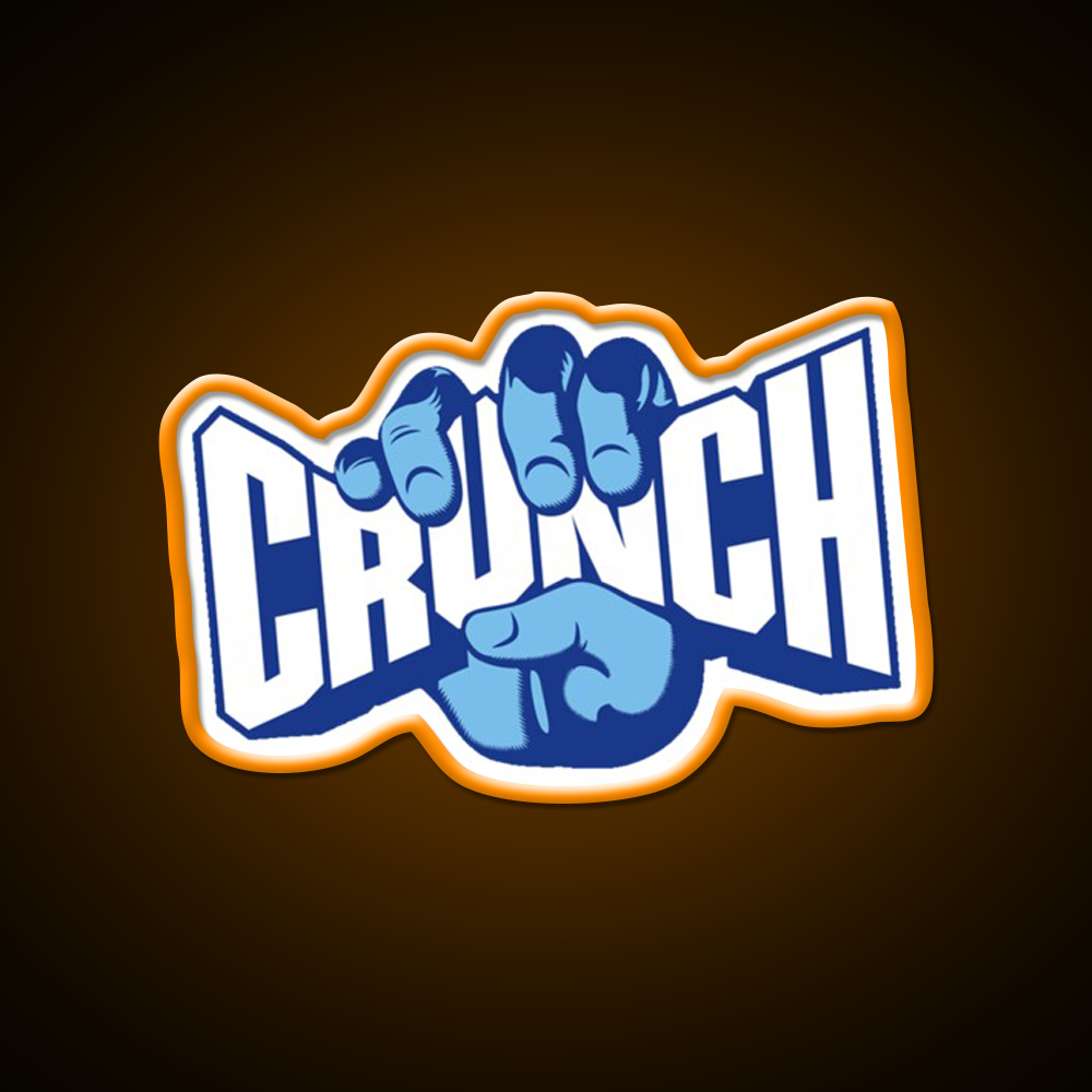 Crunch Fast Food Led Neon Sign For Burger Place Rgb Color