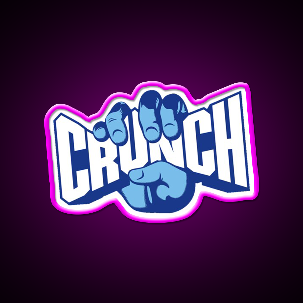 Crunch Fast Food Led Neon Sign For Burger Place Rgb Color