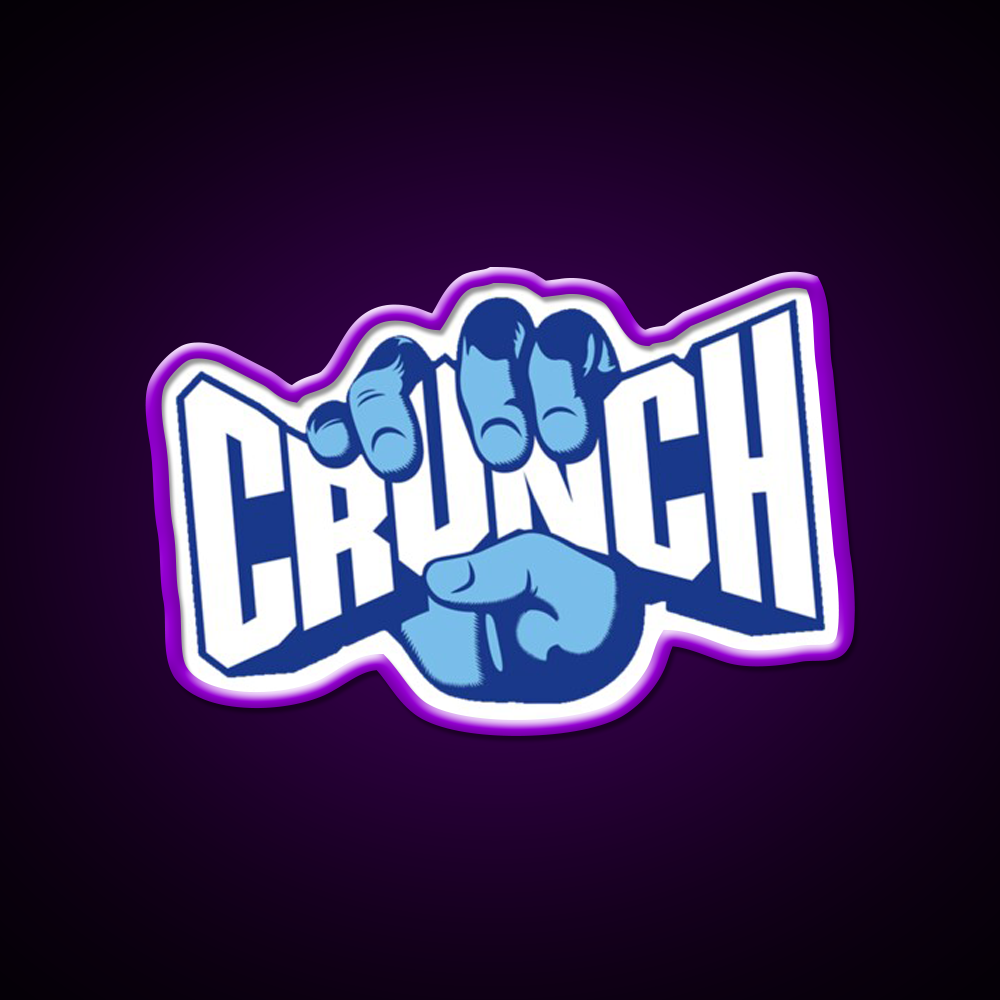 Crunch Fast Food Led Neon Sign For Burger Place Rgb Color