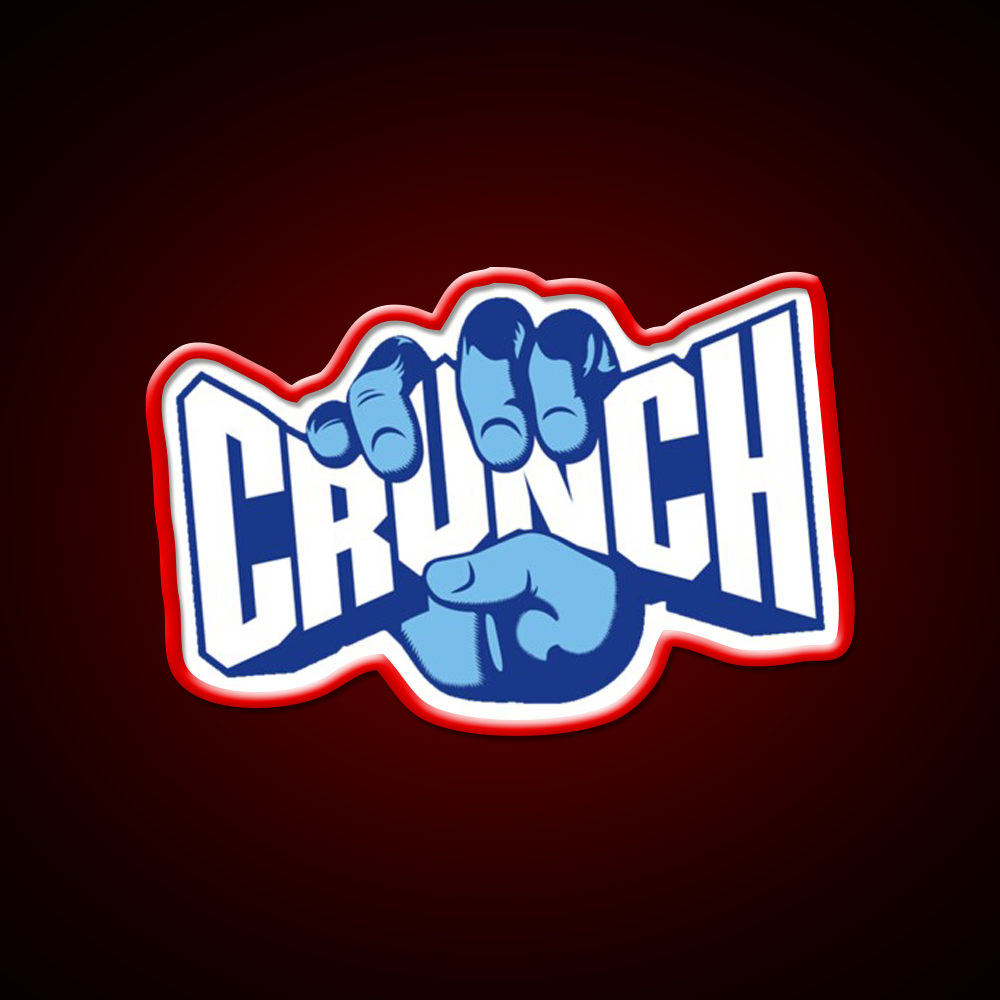 Crunch Fast Food Led Neon Sign For Burger Place Rgb Color