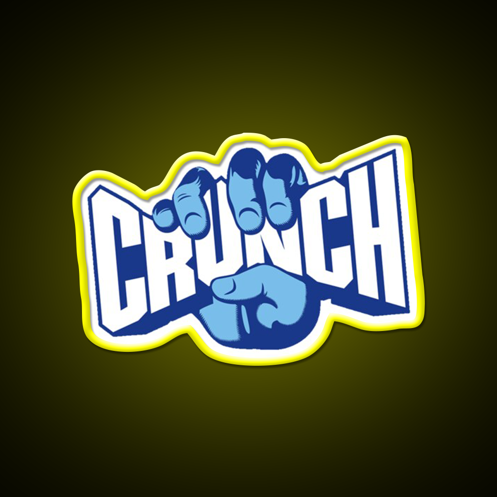 Crunch Fast Food Led Neon Sign For Burger Place Rgb Color