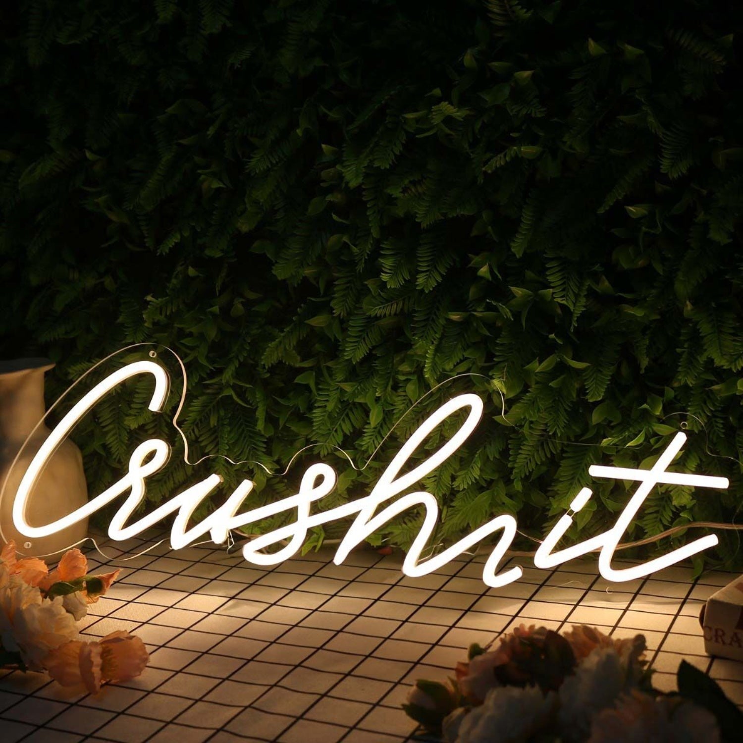 Crush It Yellow Led Neon Sign - Shineneon