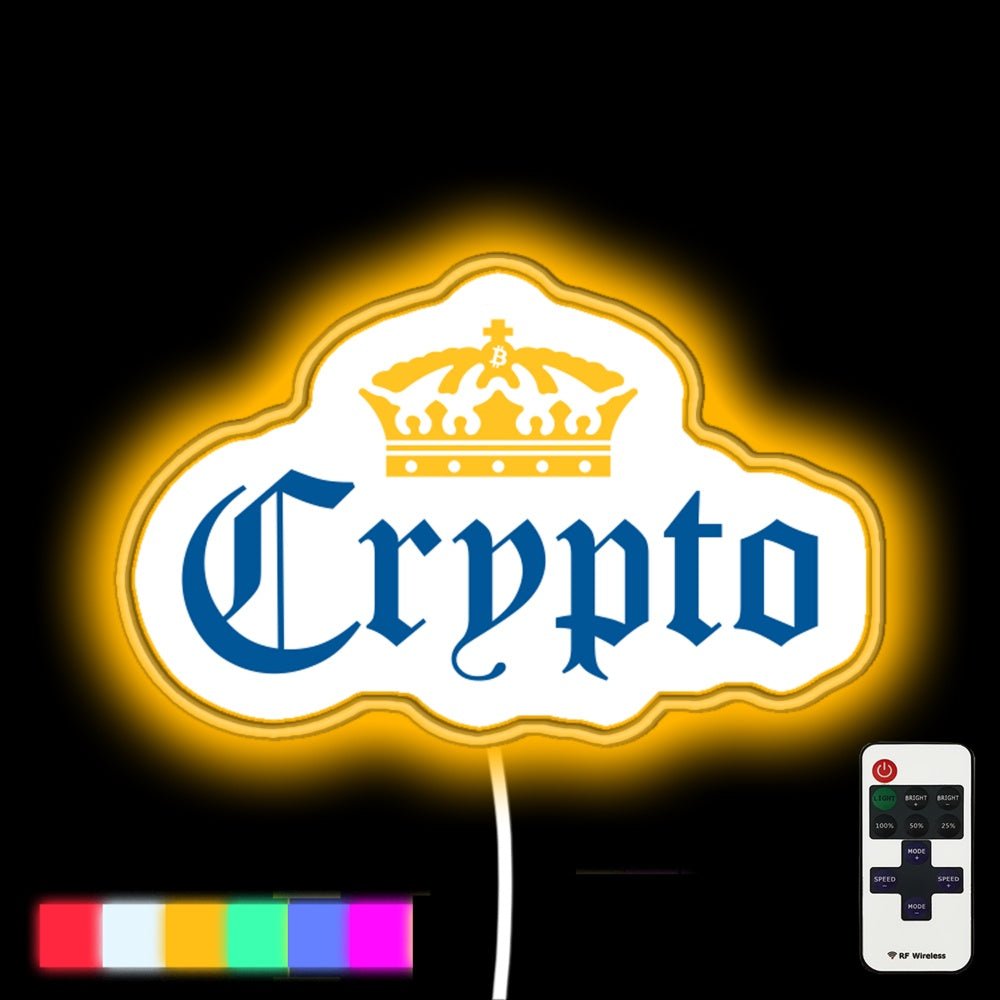 Crypto Corona Led Neon Sign - Shineneon