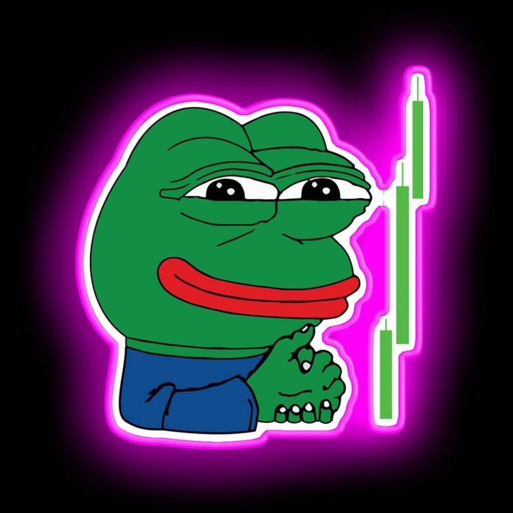 Crypto Frog Meme Sell Signal Neon Sign - Shineneon