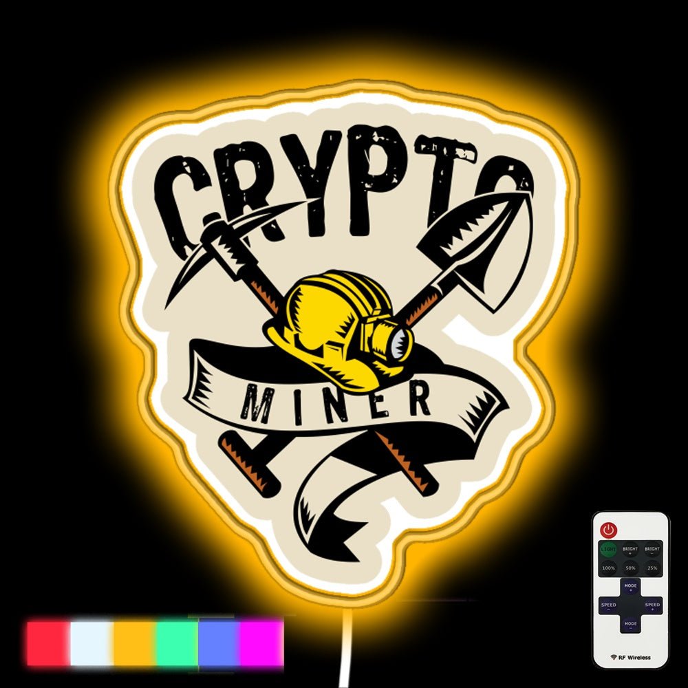 Crypto Miner Tools Led Neon Sign - Shineneon