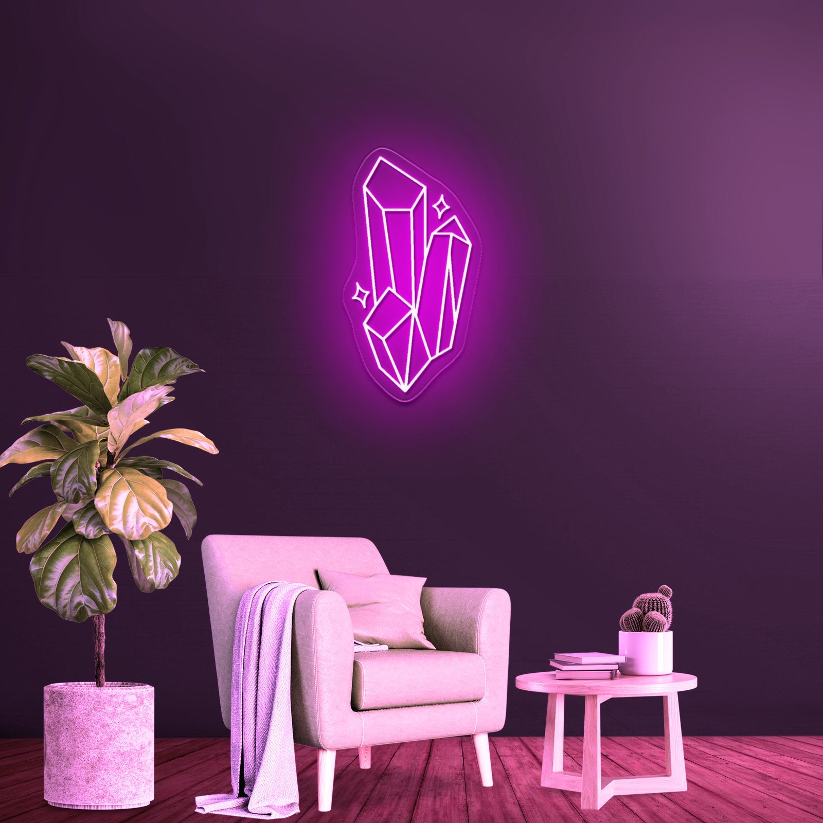 Crystal Neon Sign Green Led Light Signs - Shineneon