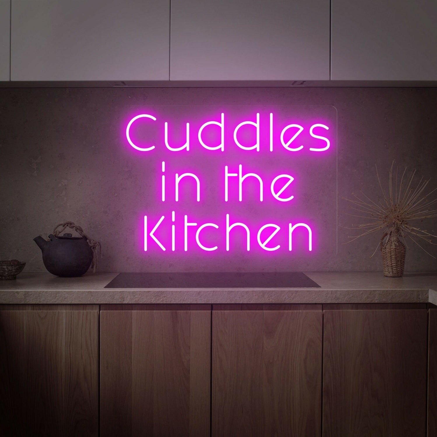 Cuddles In The Kitchen Led Neon Sign Kitchen Decoration - Shineneon