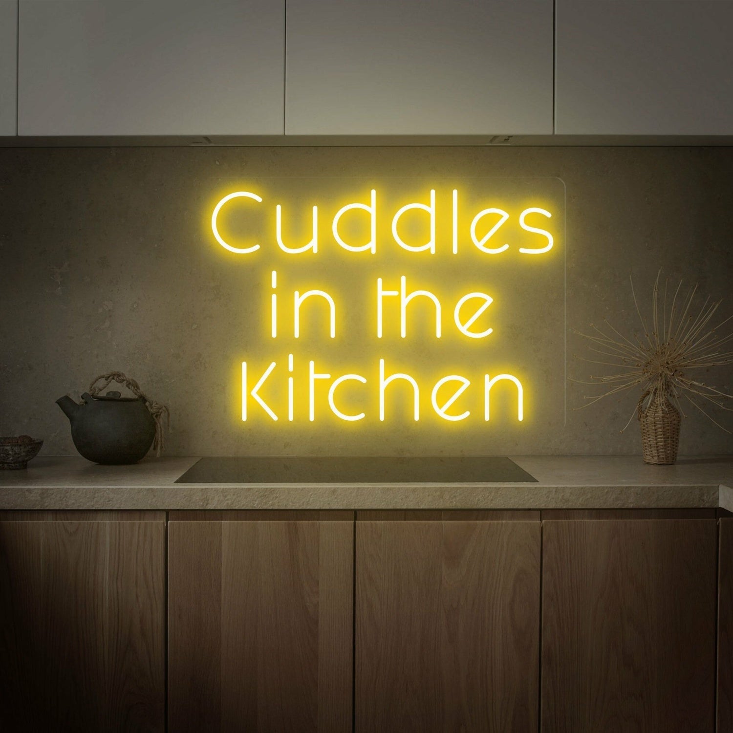 Cuddles In The Kitchen Led Neon Sign Kitchen Decoration - Shineneon