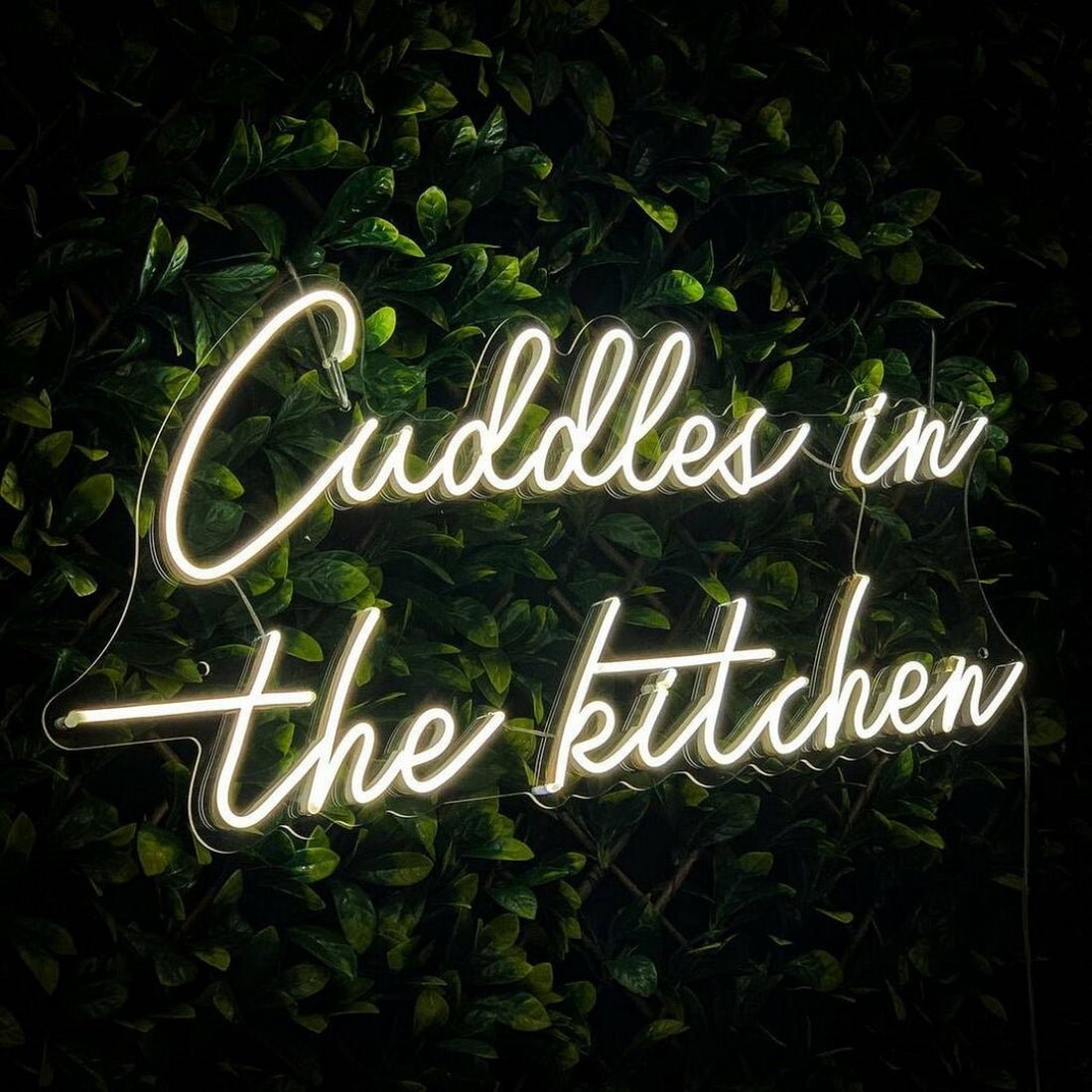 Cuddles In The Kitchen Led Sign Business Neon Sign Wall Decor - Shineneon