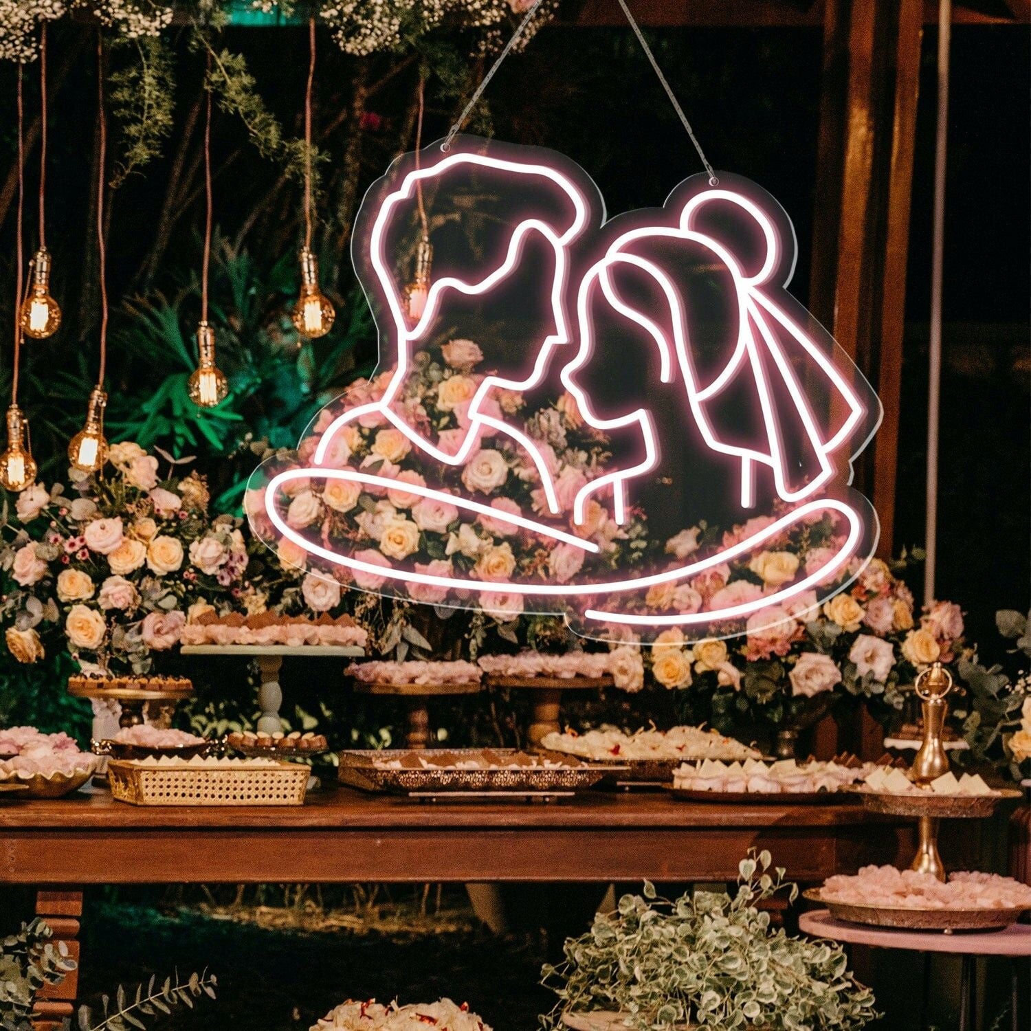 Cuddling Couple Shape Neon Sign | Shineneon