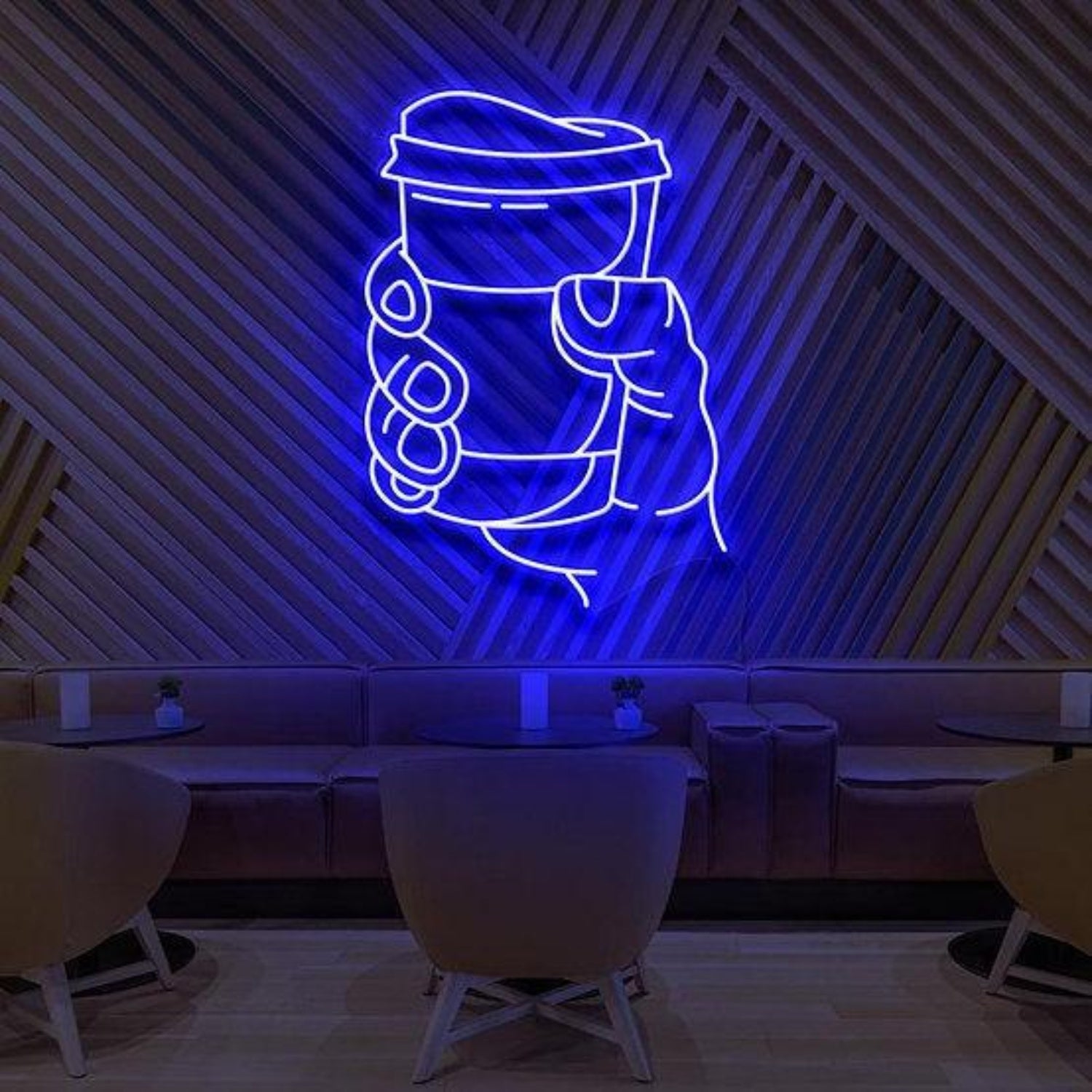 Cup O Joe Hand-Holding Coffee Led Neon Sign For Cafe Wall Decor | Shineneon