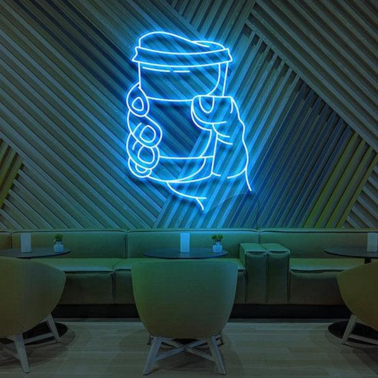 Cup O Joe Hand-Holding Coffee Led Neon Sign For Cafe Wall Decor | Shineneon