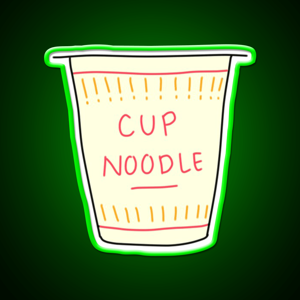 Cup O Noodle Snack Food Led Neon Sign Rgb Color - Shineneon
