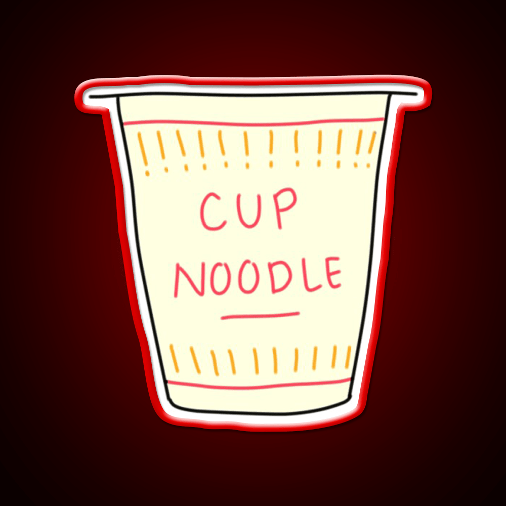 Cup O Noodle Snack Food Led Neon Sign Rgb Color - Shineneon