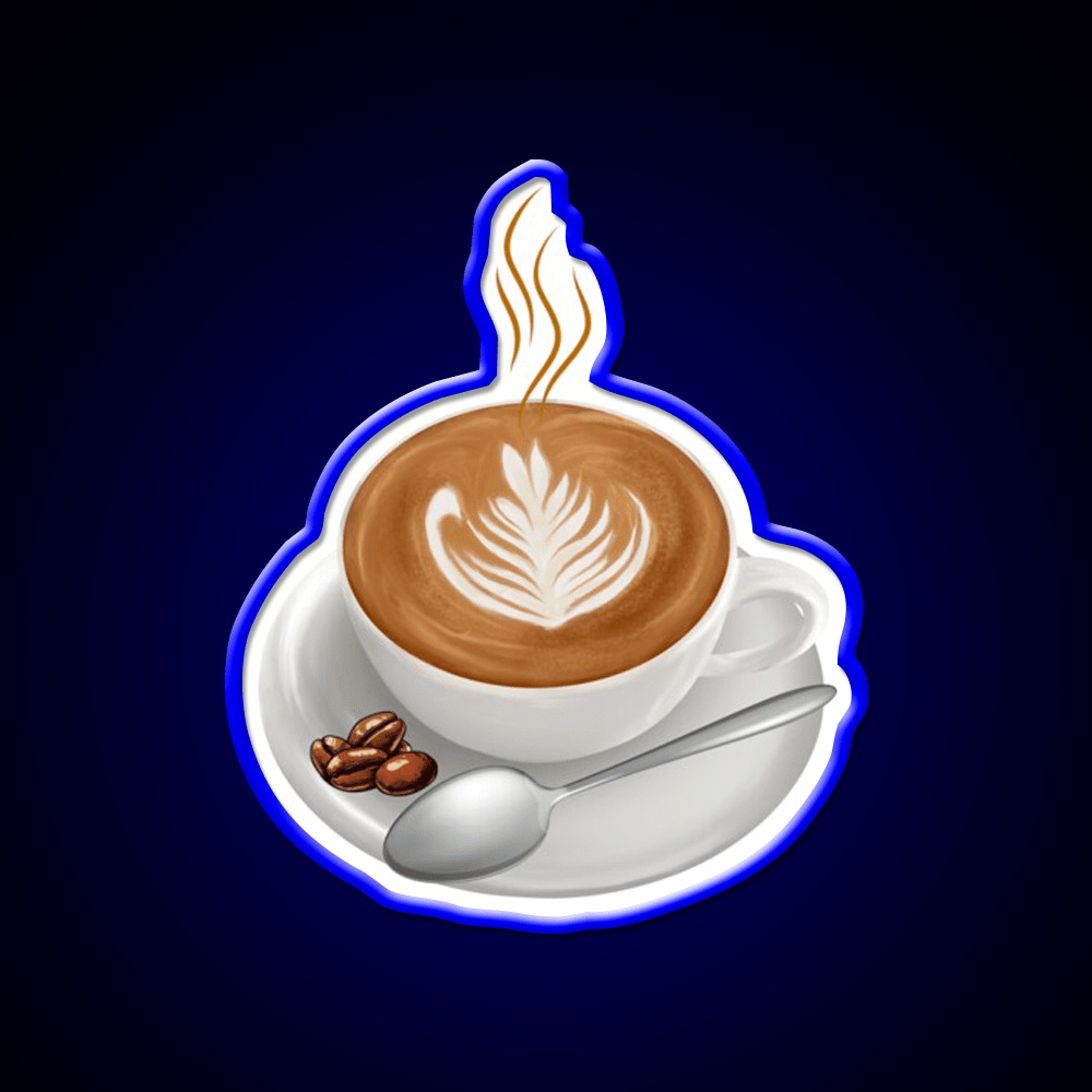 Cup Of Coffee First Of All Cafe Led Neon Sign Espresso Bar Art Rgb Color - Shineneon