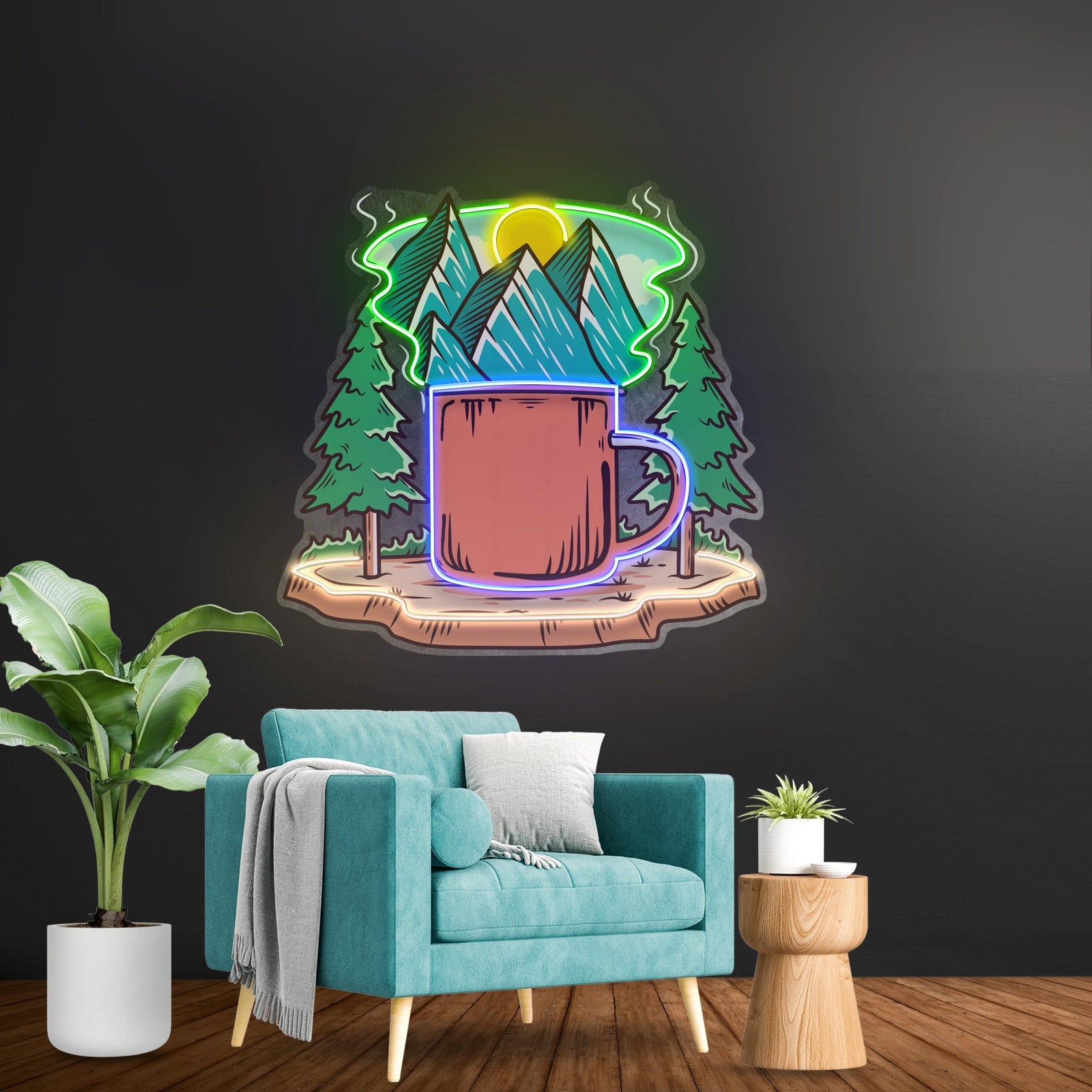 Cup Of Nature Led Neon Sign Light Custom Led Signs - Shineneon