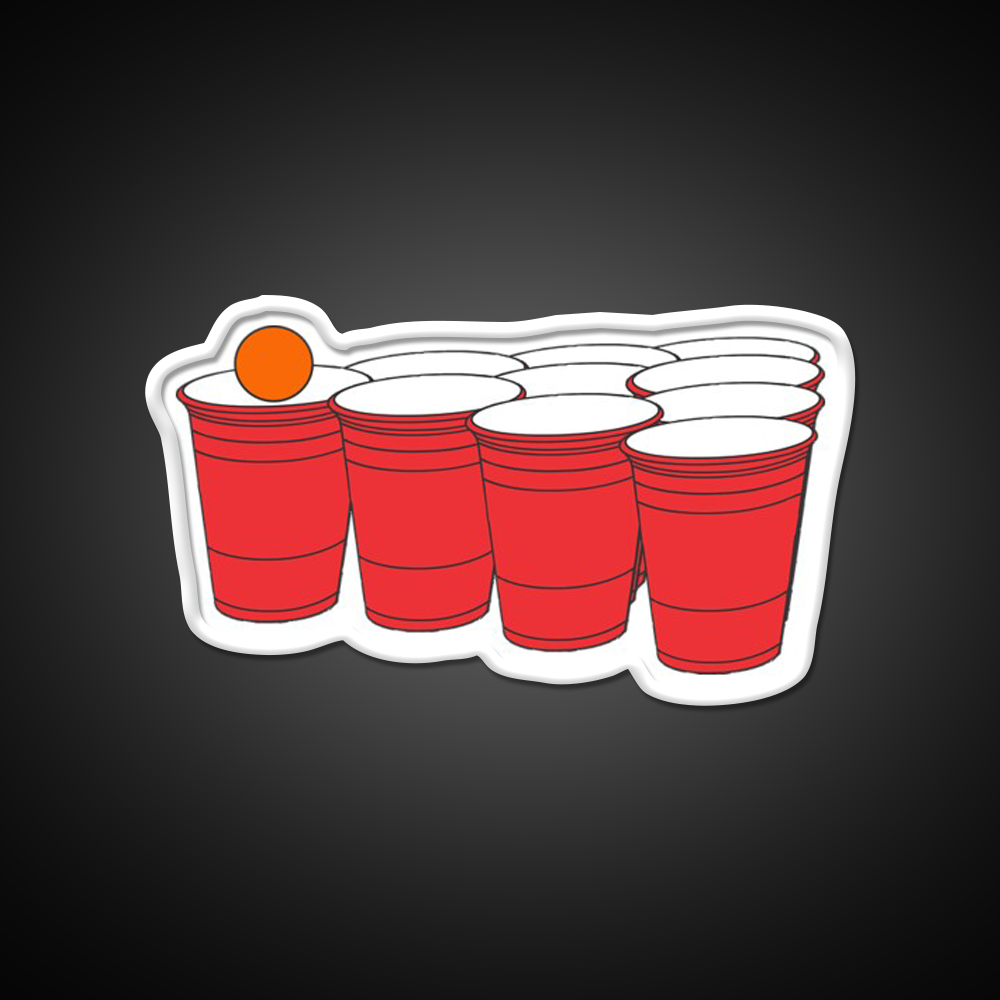 Cup Pong Beer Bar Decor Led Neon Sign Rgb Color - LED neon sign view 11