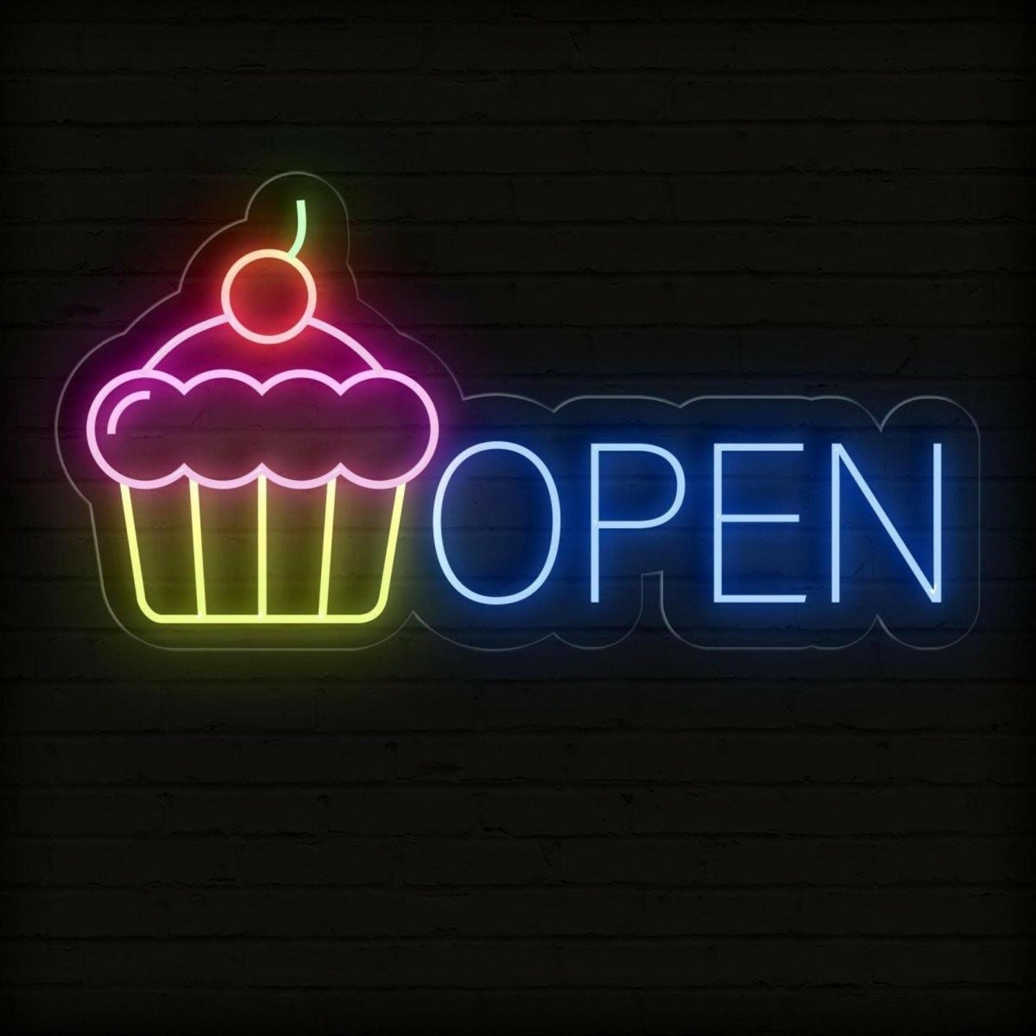 Cupcake Open Led Neon Sign For Business Signs | Shineneon